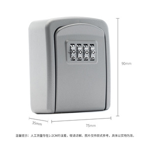 Jinhao <b>Lock</b> Industry Combination <b>Lock</b> <b>Key</b> Box Universal Mechanical Dark Gray Aluminum Alloy Zinc Alloy Furniture Hardware - Product Image 3