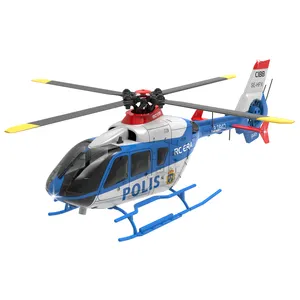 Kootai yeni 3D modu 6CH RC helikopter RTF 1:36 ölçekli EC135 uzaktan kumanda flybarless irtifa helikopter RC Model uçak