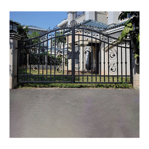 Color personalizado edificio casa de lujo jardín seguridad hierro forjado puertas delanteras - Product Image 5