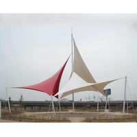 Toldo de PVDF Personalizado, Cubierta de Gran Escala para Paisajes, Parques, Lugares Turísticos, Garajes, Cobertizos, Escuelas, Estructura de Membrana Impermeable