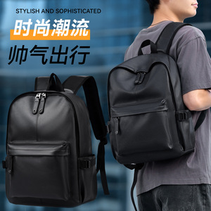<span class=keywords><strong>Sac</strong></span> <span class=keywords><strong>à</strong></span> <span class=keywords><strong>dos</strong></span> pour ordinateur portable en PU unisexe, style coréen, tendance, décontracté, pour étudiants du collège, minimaliste, <span class=keywords><strong>chic</strong></span>, ultra-léger - Product Image 2