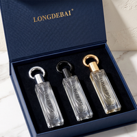 Botellas de Perfume Cuadradas de Vidrio Vacías de 10ml y 15ml con Tapa de Zamac y Caja de Empaque