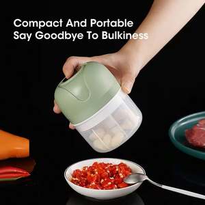Mini Electric Vegetable Cutter Chopper Garlic Masher Crusher USB Rechargeable Ginger Meat Grinder Food Processor Kitchen Gadget - Product Image 6