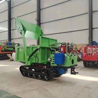 Mini-dumper sur chenilles 1T auto-chargeur, transporteur multifonctionnel, mini-dumper-chargeur portable sur chenilles
