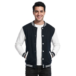 Hot Selling Leather College Varsity <b>Jacket</b> Streetwear for Men <b>Cheap</b> Price New Stylish Genuine CollegeBaseballjacket for men - Product Image 1