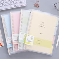 Couverture PP personnalisée articles de papeterie A4 A5 B5 reliure à feuilles mobiles fournitures scolaires bloc-notes recharge papier fabrication planificateur cahier