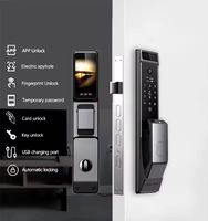 Kunci Pintu Digital Wifi Pintar YIJIN Tuya, Buka Kunci dengan ID Wajah, Kode, Kartu RFID, Kartu IC, Aplikasi Smartphone, Sidik Jari Biometrik, Kunci Pintar