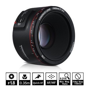 YONGNUO – objectif yn50 mm F1.8 yn50 mm F1.8 II EF 50mm pour Canon à grande ouverture, Auto Focus, pour <span class=keywords><strong>700D</strong></span> <span class=keywords><strong>750D</strong></span> - Product Image 6