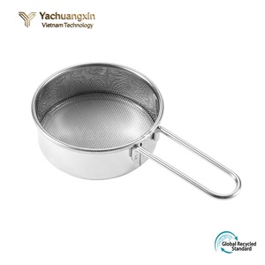 Stainless Steel Powder Sieve Handheld Baking Filter Screen For Sugar Cocoa <b>Flour</b> Camping Use - Product Image 6