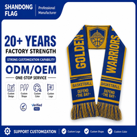 Écharpe de supporter personnalisée en polyester, imprimée par transfert thermique haute définition, pour événements sportifs