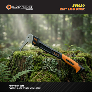 Landing 561020 Nouveau piolet à bois robuste en acier inoxydable 3Cr forgé de qualité industrielle, 125 degrés, épaisseur de la tête de 4 mm, 450 mm, TPR - Product Image 3