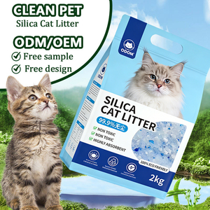 Arena para Gatos de Cristal de Rápida Absorción, Un Bolsa para Un Mes, Arena de Gel de Sílice, Soluciones de Limpieza para Mascotas con Fuerte Acción Antibacteriana - Product Image 1