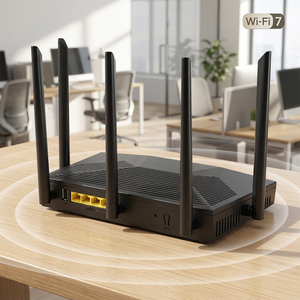Hosecom 4 GE+1 RJ11+1 USB Port Openwrt Support Fiber Home 2.4g + 5g Dual Band Gigabit X PON <b>Wifi</b> 7 AX3000 <b>Wifi</b> Router for FTTH - Product Image 6