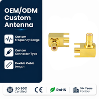 Conector Coaxial RF Macho SMB para GPS Automotriz, 4GHz, 50 Ohmios, Chapado en Oro, Tipo Snap-on, para Módulo Inalámbrico, Compatible con OEM, Personalizable