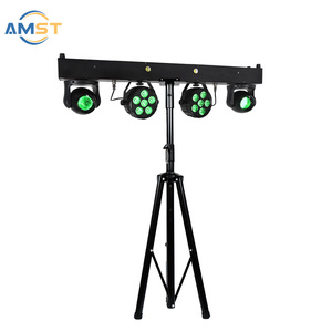 Chuyên nghiệp xách tay DJ Disco <span class=keywords><strong>bar</strong></span> thiết bị 2PCS 6x5W RGBW 4in1 dẫn mệnh ánh sáng sân khấu đứng Đèn sân khấu cho thanh biểu diễn - Product Image 6