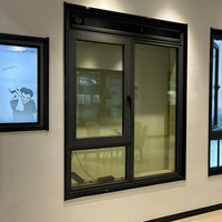 Ventanas Corredizas de Vidrio y Aluminio Hechas a Medida con Doble Vidrio Templado de Alta Calidad para Casa, Villa, Oficina, Edificio, Almacén
