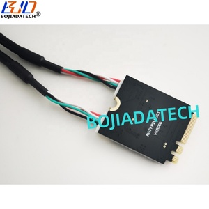 Factory Wholesale 2 * <strong>USB</strong> 2.0 Type-A Connector to NGFF M.2 <strong>Key</strong> A+E Adapter Riser Card Data Extension Cable 0.3M in Stock - Product Image 4