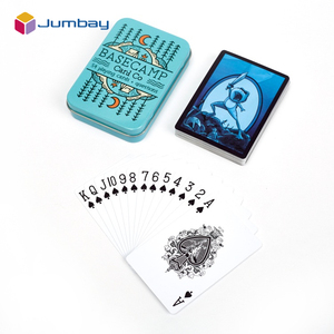 Personnalisation personnelle professionnelle Poker papier carte à jouer Poker taille <span class=keywords><strong>jeu</strong></span> de cartes dans une boîte en fer blanc - Product Image 2