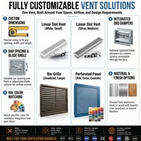 Ventes directes usine : Grilles de ventilation rectangulaires réglables à simple ou double couche pour climatisation centrale