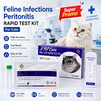 Tests de diagnostic vétérinaire rapides pour animaux de compagnie : Combo de tests rapides pour le calici félin, l'herpès, le FPV-FCOV, produits médicaux vétérinaires FIV FELV
