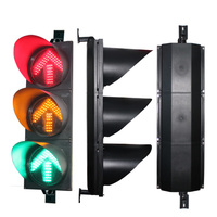 Feux de signalisation routière LED 3 couleurs 100 mm, feux de signalisation solaires intelligents avec système de contrôle automatique