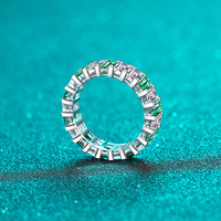 Bijoux de marque de luxe 925 argent Sterling plaqué platine Vvs diamant fiançailles Moissanite anneaux pour femmes bijoux