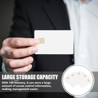 Carte à puce vierge imprimable par jet d'encre Sle4428, 13,56 MHz, matériau PVC, étanche, taille carte de crédit, compatible avec les imprimantes NFC RFID, hôtel