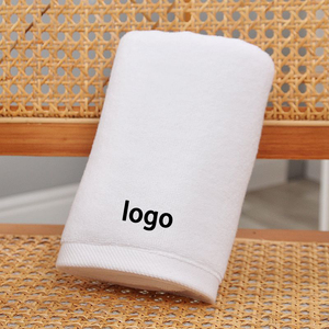 Biểu Tượng Tùy Chỉnh Khách Sạn Mặt Khăn Tích Hợp Jacquard Bông Mềm Mại Khăn Trắng Cho Người Lớn Khách Sạn Sử Dụng - Product Image 2