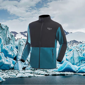 سترات سفاري خضراء طويلة الأكمام من OEM صوف قطبي ملابس عمل دافئة موحدة للسلامة سترة عمل احترافية للرجال - Product Image 5