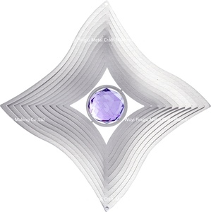 レーザーカット屋外3Dウィンドスピナー-ダビデの星を見つめる - Product Image 2