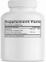 Complément Alimentaire OEM Magnésium 400mg, 120 Capsules - Soutien Cérébral et de la Mémoire