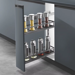 Galaxay jayna thiết kế hiện đại đa chức năng kim loại lưu trữ nhà bếp bên chai kéo ra giỏ ngăn kéo gia vị tổ chức 3 năm - Product Image 1