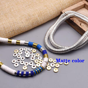 4/6/8mm disk hematit taş düz yuvarlak halka boncuk kaplama altın rengi gevşek halka boncuk takı yapımı için fit DIY bilezik - Product Image 3