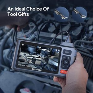 <span class=keywords><strong>DEPSTECH</strong></span> Endoscope 5 pouces avec écran IPS 1080P, fonction écran partagé, étanche IP67, caméra flexible 7,9 mm pour applications automobiles, canalisations murales et MicroSD - Product Image 4