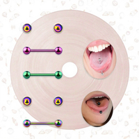 Anneaux de langue en acier inoxydable Xinfocus Piercing de mamelon à filetage interne Anneau de mamelon plaqué PVD Bijoux de corps pour femmes hommes