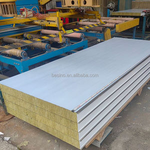 Panneaux muraux en laine de roche ignifugés de haute qualité, couleurs variées, panneaux en aluminium et acier inoxydable, personnalisables des deux côtés - Product Image 5