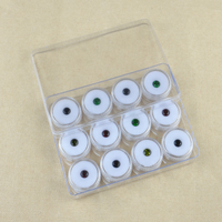 Lot de 12 boîtes rondes transparentes en acrylique pour pierres brutes, présentoirs de bagues, boîtes à diamants nus, emballages pour gemmes