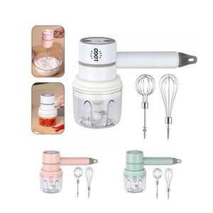 Robot culinaire électrique portable 3 en 1 avec logo personnalisé, mixeur à viande, batteur à œufs multifonction haute puissance, mixeur alimentaire - Product Image 2