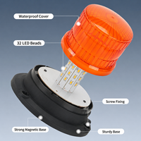 Nouvelles Balises de Signalisation Rotatives à 40 LED Ambre, Éclairage d'Urgence, Installation Magnétique, Étanche IP65, 12-24V DC, Feux de Signalisation Routière