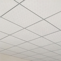 Plaques de plafond suspendu en vinyle imperméable, légères et faciles à installer pour système de grille de plafond suspendu de bureau