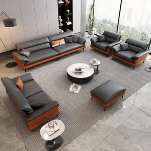 Hot bán đồ nội thất nhà CEO sofa văn phòng đặt ghế đơn da giá thấp sofa văn phòng thiết kế