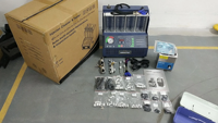 Máquina de Limpieza de Inyectores de Combustible Tektino INJ-8B de 8 Cilindros para Motores de Gasolina para Reparación Automotriz, Limpia y Prueba