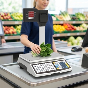 Báscula Digital Electrónica para Supermercado Longfly, Caja Registradora POS con Impresión, Bluetooth 5.2/Wi-Fi 6, Interfaces USB, Negra <span class=keywords><strong>F1</strong></span> - Product Image 1