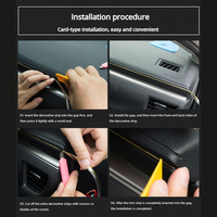 Lampe décorative intérieure à sept couleurs pour voiture, avec télécommande sans fil 5 en 1, application pour téléphone portable, lumière colorée changeante intégrée