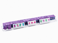 Jeu de Mahjong standard américain, tuiles en acrylique violettes à motif tourbillonnant, 160 pièces, Mah-jong américain pour les rassemblements familiaux, jeu de table