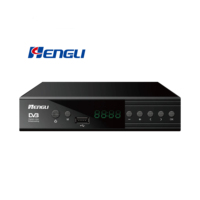 Decodificador receptor de TV DVB T2 de gran oferta, decodificador H.264/H.265 WIFI Youtube 2K con procesador de cuatro núcleos, decodificador TDT HD