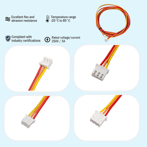 Изготовленный на заказ резиновый кабельный жгут с разъемами JST XH 2.54 мм на JST PH 2.0 мм, 4-контактный, в сборе - Product Image 2