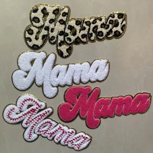 New product Getteli gold edged MAMA towel embroidery ironing patch jacket clothing embroidery patch