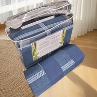 Parure de draps imprimés de haute qualité 6/4 pièces 500TC en polyester, design pliable portable à mémoire de forme, motifs dessin animé/rayé/plant, pour hôtel