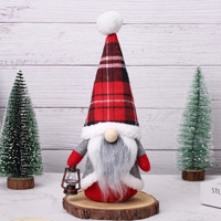 Gnomes de Noël nordiques JQ en peluche, poupées elfes du Père Noël faites à la main en feutre, lampe à huile, rennes Rudolph, décorations flocons de neige, pour la maison et la table de Noël